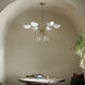 Arcus LED 39.25 inch Champagne Bronze with White Chandelier Ceiling Light